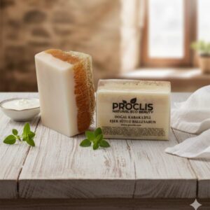 Proclis Natural Eco Beauty Handmade Pumpkin Fiber Donkey Milk Honey Soap